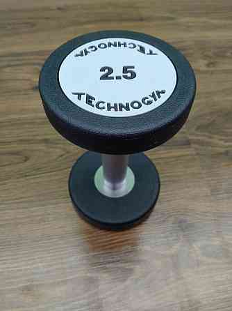 Гантель 2.5 кг цільна поліуретанова TECHNOGYM Київ
