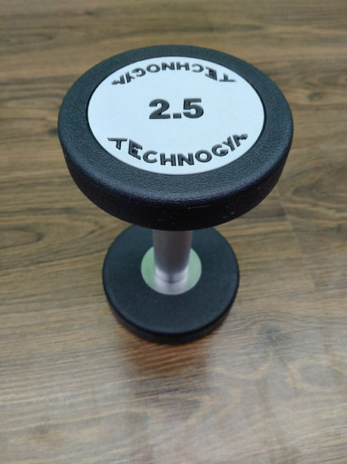 Гантель 2.5 кг цельная полиуретановая TECHNOGYM Киев - изображение 4