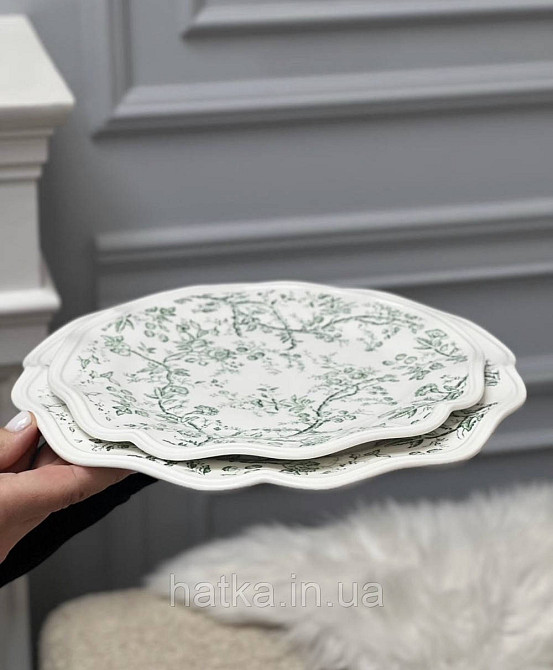 Тарелка фарфор винтажный стиль 27,3см 