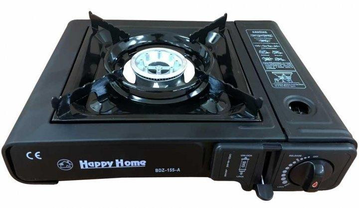 Портативна газова плита Happy Home BDZ-155A однокомфоркова Київ - фото 1