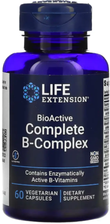 Комплекс вітамінів групи B Life Extension BioActive Complete B-Complex 60 розт капс Київ