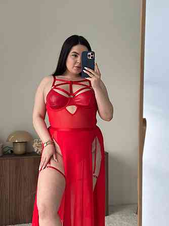 Сексуальне жіноче боді plus size зі спідницею та гартерами великих розмірів на бретельках із відкритою спиною з кісточками червоне Одеса