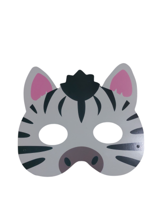 Дитяча маска Зебра картон one size різнобарвний Київ
