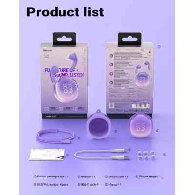 Наушники Acefast T9 Grape Purple (6974316282563) Винница