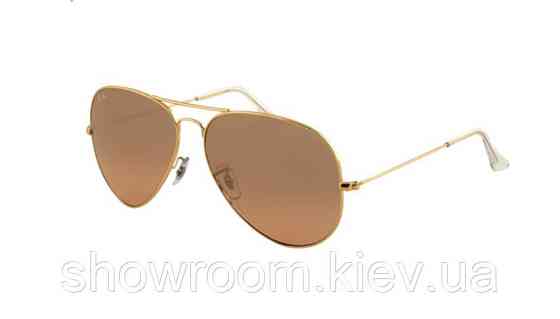 Мужские солнцезащитные очки в стиле RAY BAN aviator 3025 (001/3E) Lux Киев