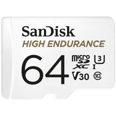 Карта памяти SanDisk 64GB microSDXC class 10 UHS-I U3 V30 High Endurance (SDSQQNR-064G-GN6IA) Винница - изображение 1