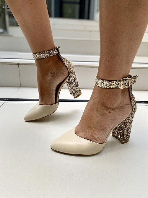 ARLEN Босоніжки жіночі ARLEN Бос-К-03 беж/золото (літо, шкіра натуральна) (4554) Коломыя - изображение 2