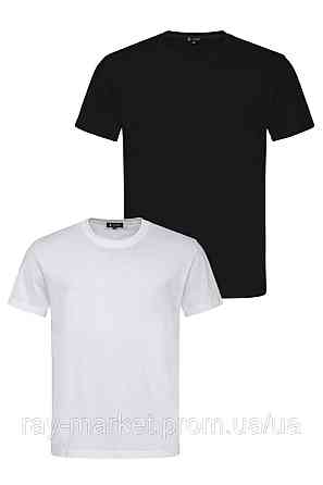 Набор базовых футболок. Ray Premium Fit мужские 2шт, белая/черная (U0102-WHI-BLO) XXL Киев