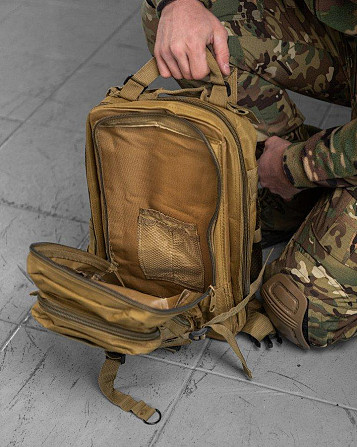 Штурмовой тактический рюкзак 25л indestructible кайот РГ6262 Киев - изображение 3