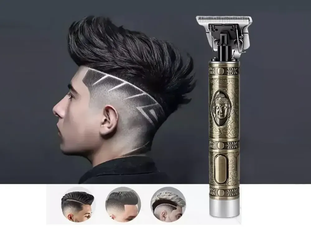 Машинка для стрижки волосся WS-T99 професійний триммер для бороди та візерунків з Т-лезом та насадками Одеса - фото 5