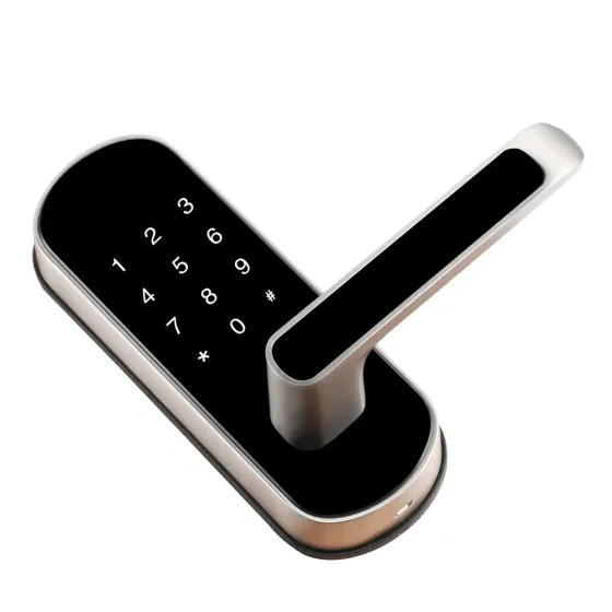 Замок біометричний автономний Trinix TRL-5107BTF Silver Right з Bluetooth, зчитувачем відбитків пальців і карт Mifare (65-00025) Київ