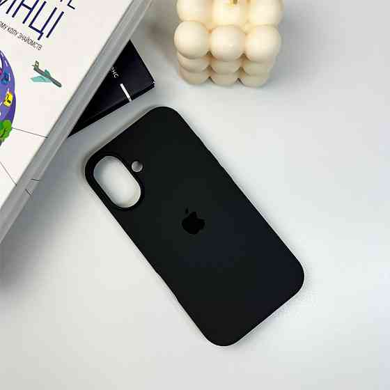 Чохол для iPhone 12/16, силіконовий, темно-сірий Київ