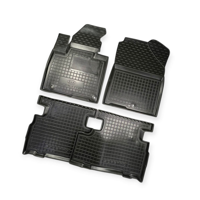Килимки kia sorento 2015-2020 (5 місць) борт 2,5см, з перемичкою салону Мукачево - фото 1