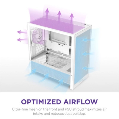 Корпус NZXT H3 Flow All White (CC-H31FW-01) Вінниця - фото 6