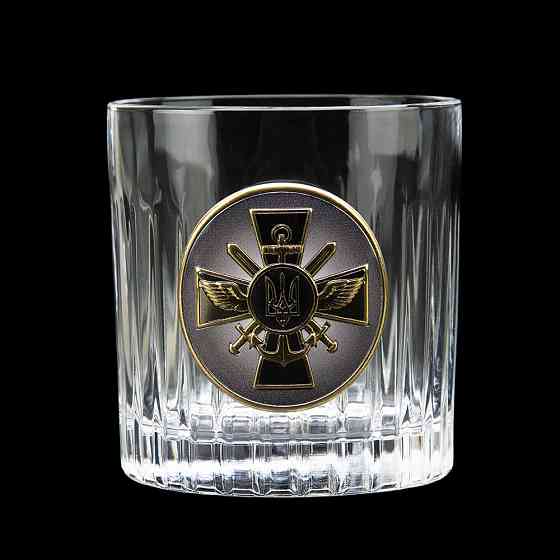 Набір келихів для віскі Boss Crystal Генштаб ЗСУ (2 шт.) Кришталь Київ