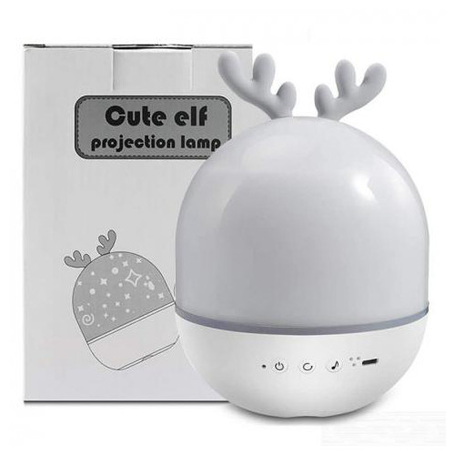 Светильник ночник проектор с BT колонкой 1Вт, 6 вкладышей, АКБ, Cute Elf Винница - изображение 1