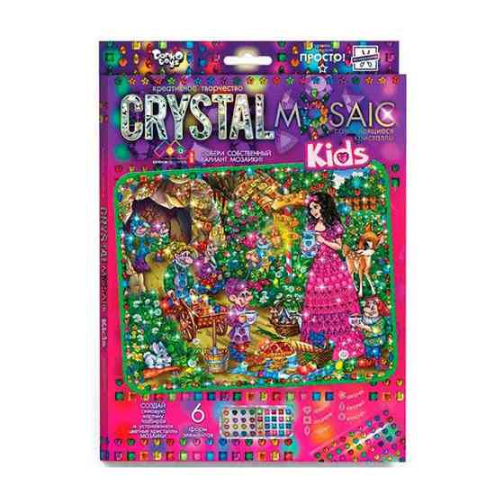 Набір креативної творчості "Kids Crystal Mosaic" CRMk-01-07, 6 форм елементів Вінниця