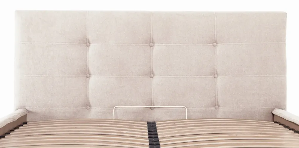Кровать Manchester Comfort 120 х 190 см Мисти Milk С подъемным механизмом и нишей для белья Бежевый Киев - изображение 5