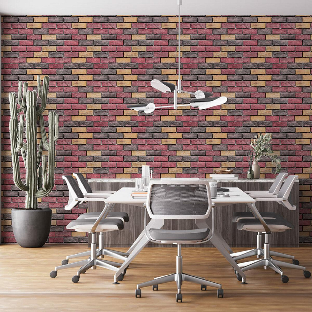 Обои самоклеющиеся 2800х500х1,5мм Красный екатериновлавский кирпич (D) SW-00001944 Днепр - изображение 6