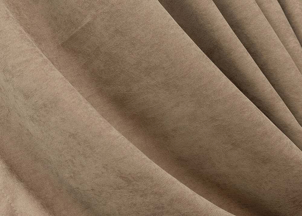 Комплект готовых штор VR-Textil Микровелюр Petek YL № 1701ш Капучино 100х295 см 2 шт (31-752) Киев - изображение 6