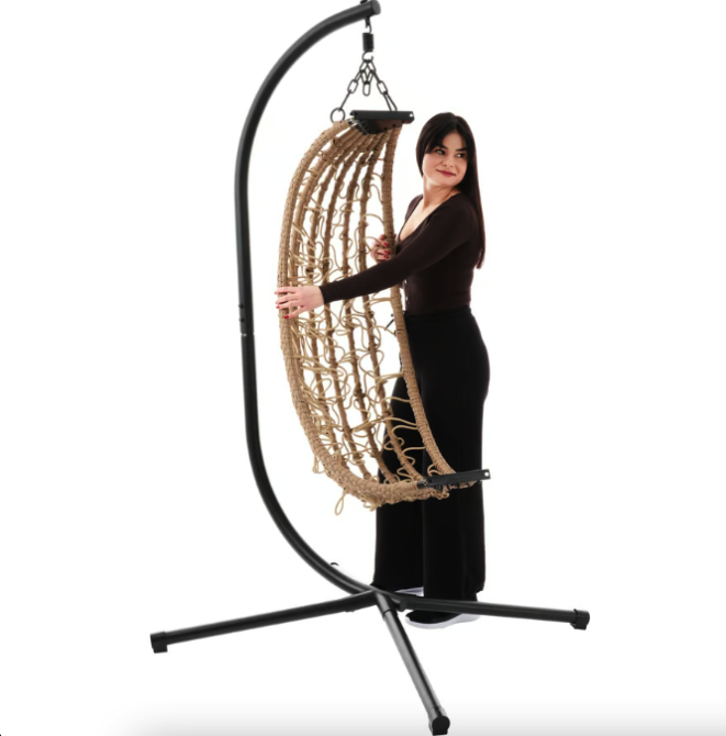 Підвісне крісло-кокон Di Volio Corta одномісне бежевий Киев - изображение 9