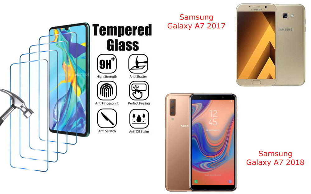 Защитное стекло ArmorGlass для Samsung Galaxy A7 2017, Galaxy A7 2018 – устойчивое к царапинам и ударам Киев - изображение 1