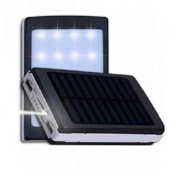 Мобільна зарядка на сонячній панелі + ліхтарик UN-3102 SOLAR 400000mAh (4.8k) Київ