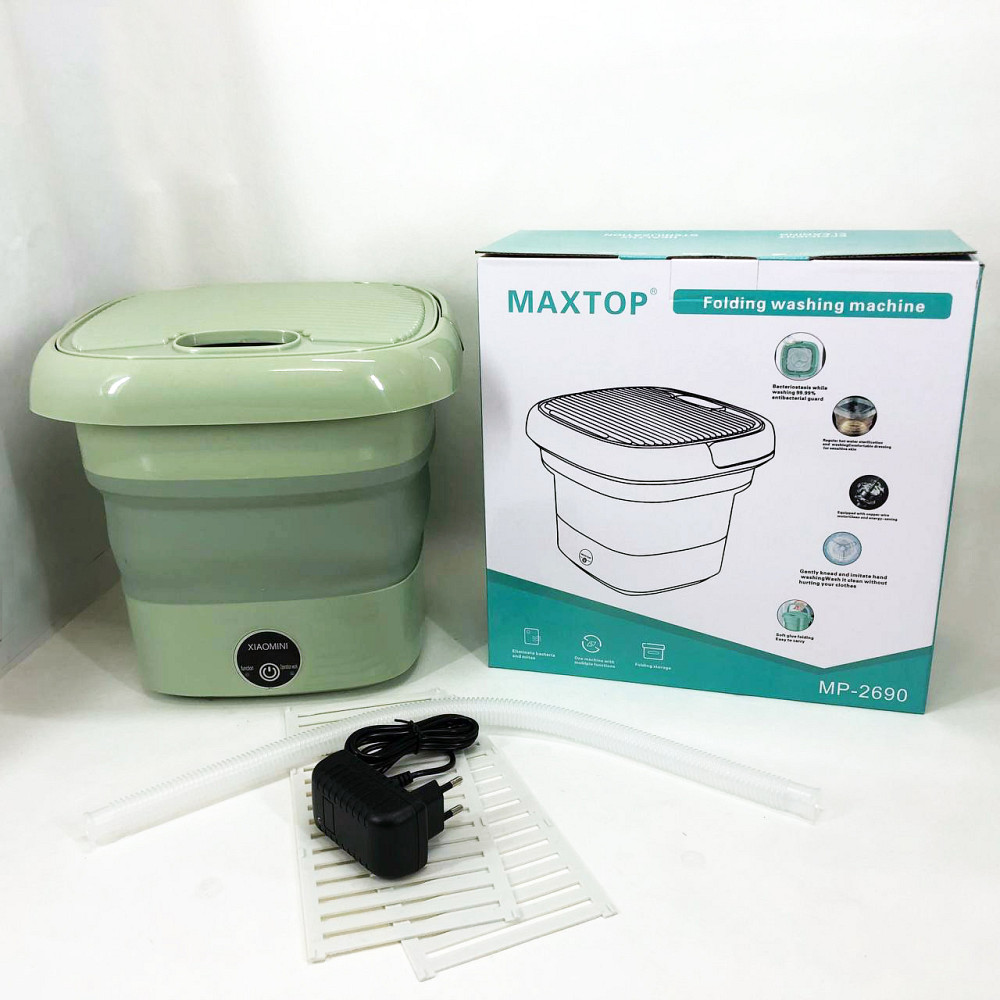 Пральна машина для дачі MAXTOP, Міні пральна машина для шкарпеток Складна XY-48 Львів - фото 4