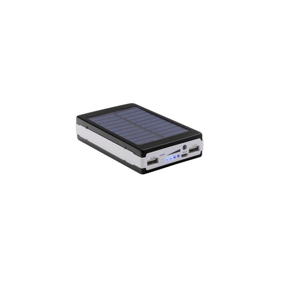 Повербанк з сонячною батареєю UN-3102 40000mAh: зовнішній акумулятор з LED ліхтарем, 2xUSB та Micro-USB Одеса - фото 7