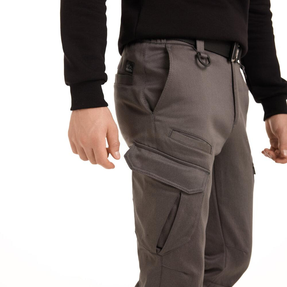 Зимові тактичні брюки темно-сірі Pobedov trousers Tactical ЗИМА Київ - фото 7