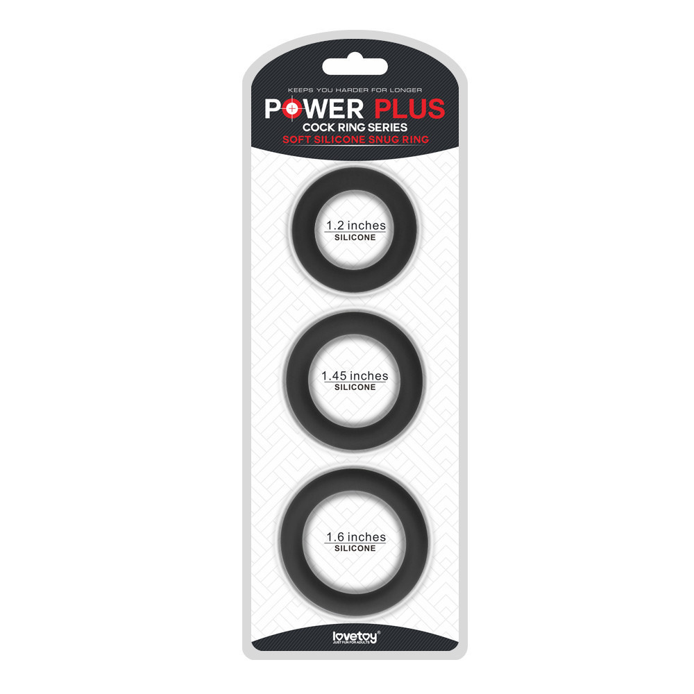 Эрекционные кольца - Power Plus Soft Silicone Snug Ring Black Sex Aura Киев - изображение 1
