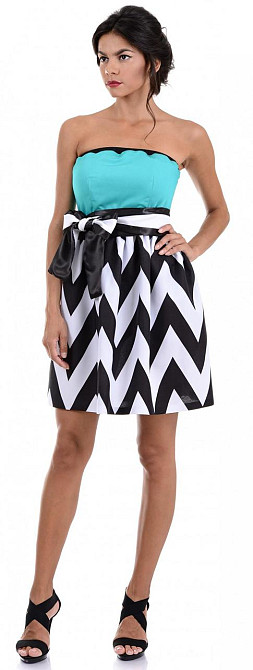 Платье с абстрактным принтом (44) Киев - изображение 1