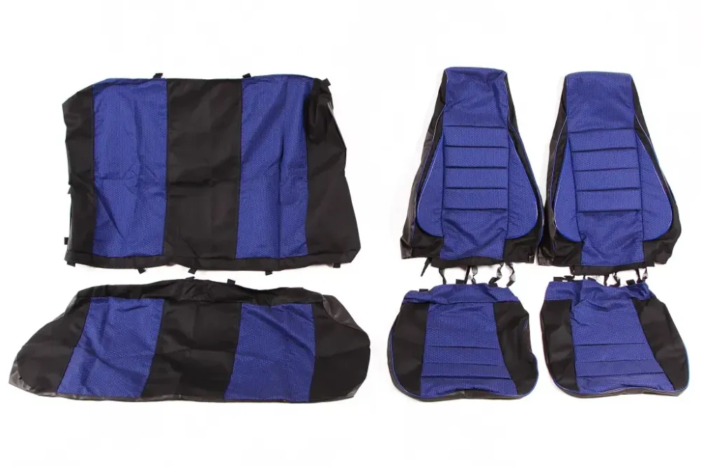 Чехлы на сидушки  2107 Avto-fortuna Пилот с паралоном синие Винница - изображение 1