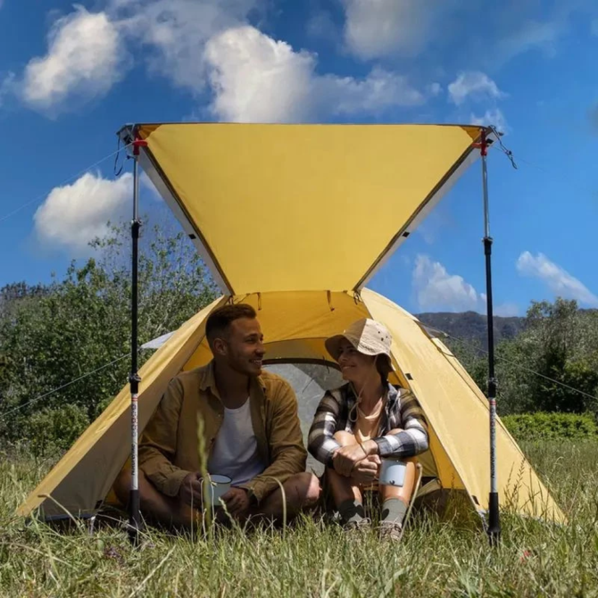 Намет двомісний Naturehike P-Series NH18Z022-P, 210T/65D, темно-зелений Київ - фото 3