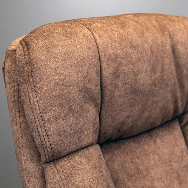 Офісне крісло керівника ManhattanDesign Хром Tilt М-1 Brown (Прогумовані колеса) Днепр - изображение 8