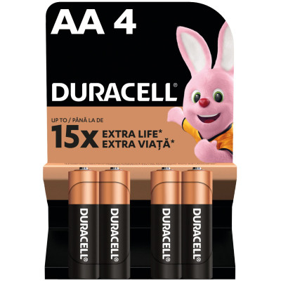 Батарейка Duracell AA лужні 4 шт. в упаковці (5000394052536 / 81551270) Винница - изображение 1