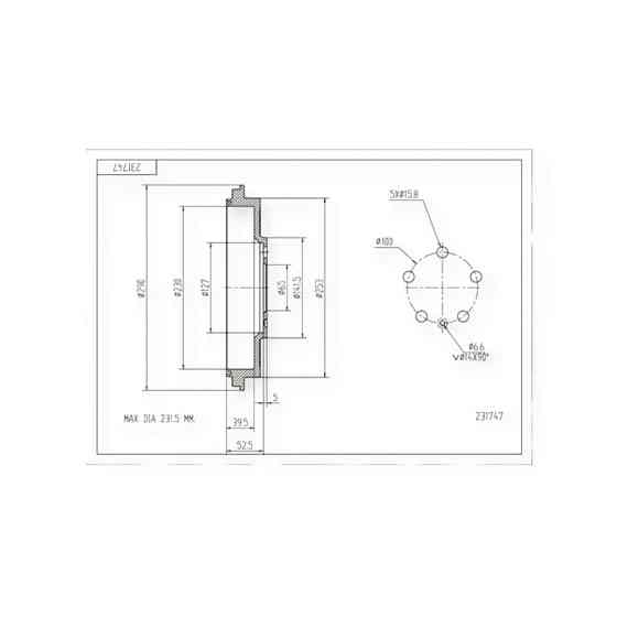 Барабан Skoda Octavia (98-10) тормозной Мукачево
