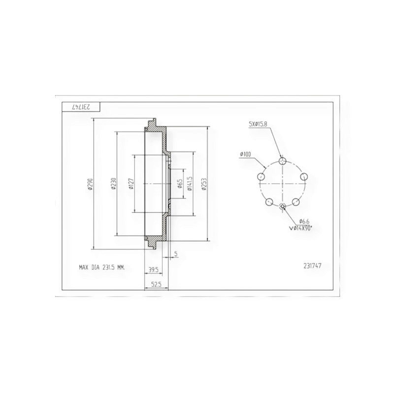 Барабан Skoda Octavia (98-10) тормозной Мукачево - изображение 1