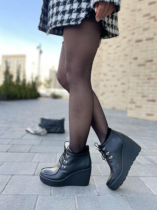 Injers Черевики жіночі INJERS чорні натуральна шкіра 37-40р. (1150) Коломия - фото 2