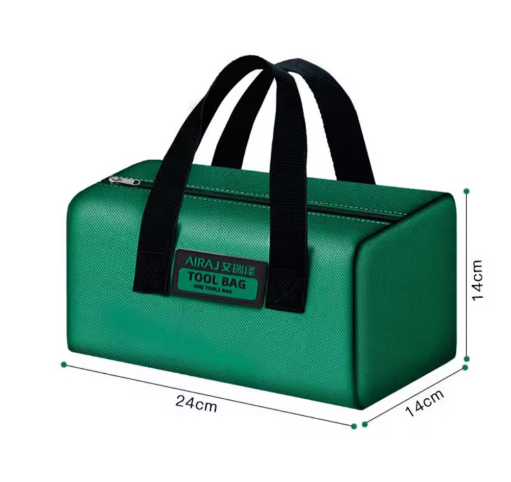 Сумка для инструментов AIRAJ 24 на 14 на 14 см черно-зеленая Киев - изображение 2