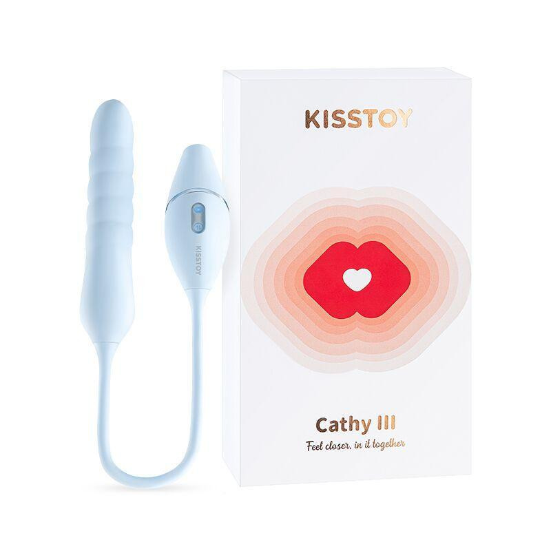 Пульсатор з вакуумним стимулятором KISSTOY Cathy III Light Blue Sex Aura Київ - фото 3