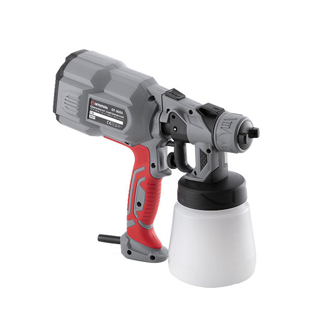 Краскопульт электрический HVLP, 0.55 кВт, 400 мл/мин, форсунка 1,8 мм, бачок 800 мл INTERTOOL DT-5055 Киев - изображение 4