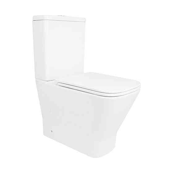 Унитаз-компакт Qtap Cardinal Ultra Quiet безободковый с сиденьем Soft-close QT04222168AUQ3W Киев