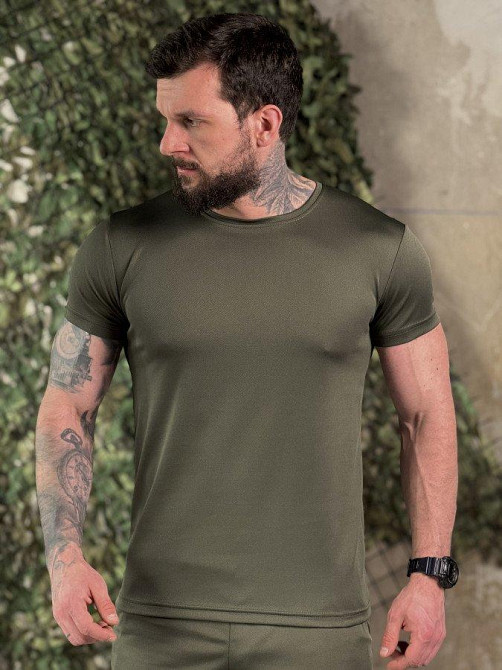 Тактична потовідвідна футболка Донецька зона oliva ДЛ7397 Одеса - фото 4