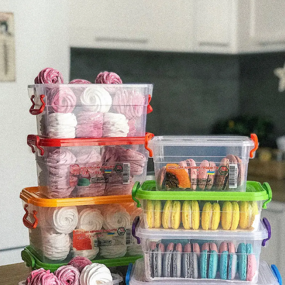 Контейнер для харчових продуктів 5л з ручками Народний продукт Житомир