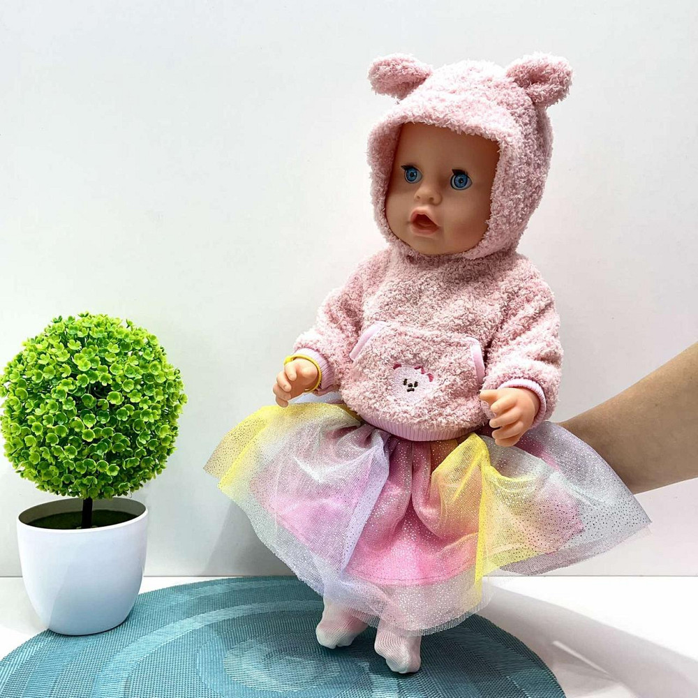 Пупс функціональний Чудо Малюк п'є-писає в комплекті горщик пляшка соска підгузник 43 см з аксесуарами (BL242F-DM-UA) Чернигов - изображение 3