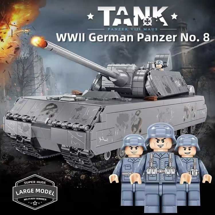 Конструктор дитячий ігровий Танк військовий Mouse 2127 деталі Кам'янець-Подільський - фото 6