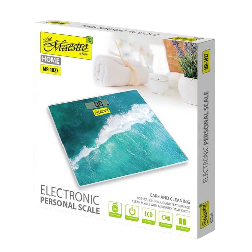 Ваги підлогові електронні скляні MR-1827 Maestro Житомир - фото 4