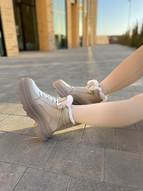 Черевики жіночі BR 07 капучіно шкіра натуральна зимові 39р. (4895) Коломия - фото 6