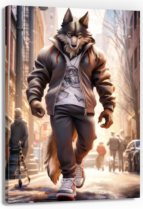 Картина Холсті в спортзал  Вовк  KLM_18 Киев - изображение 1